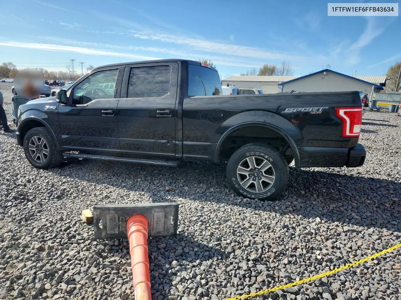 1FTFW1EF6FFB43634 2015 Ford F150 Supercrew