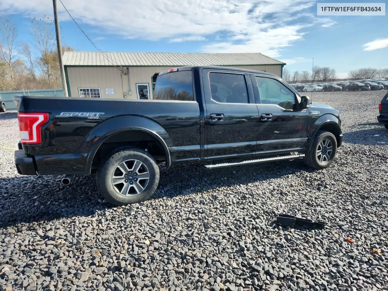 1FTFW1EF6FFB43634 2015 Ford F150 Supercrew