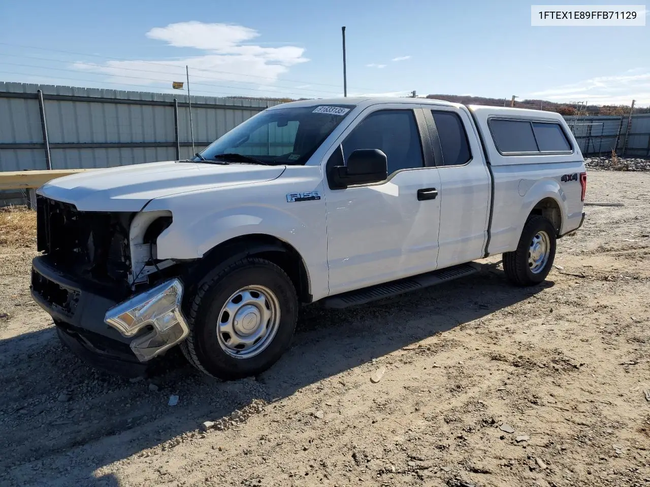 1FTEX1E89FFB71129 2015 Ford F150 Super Cab
