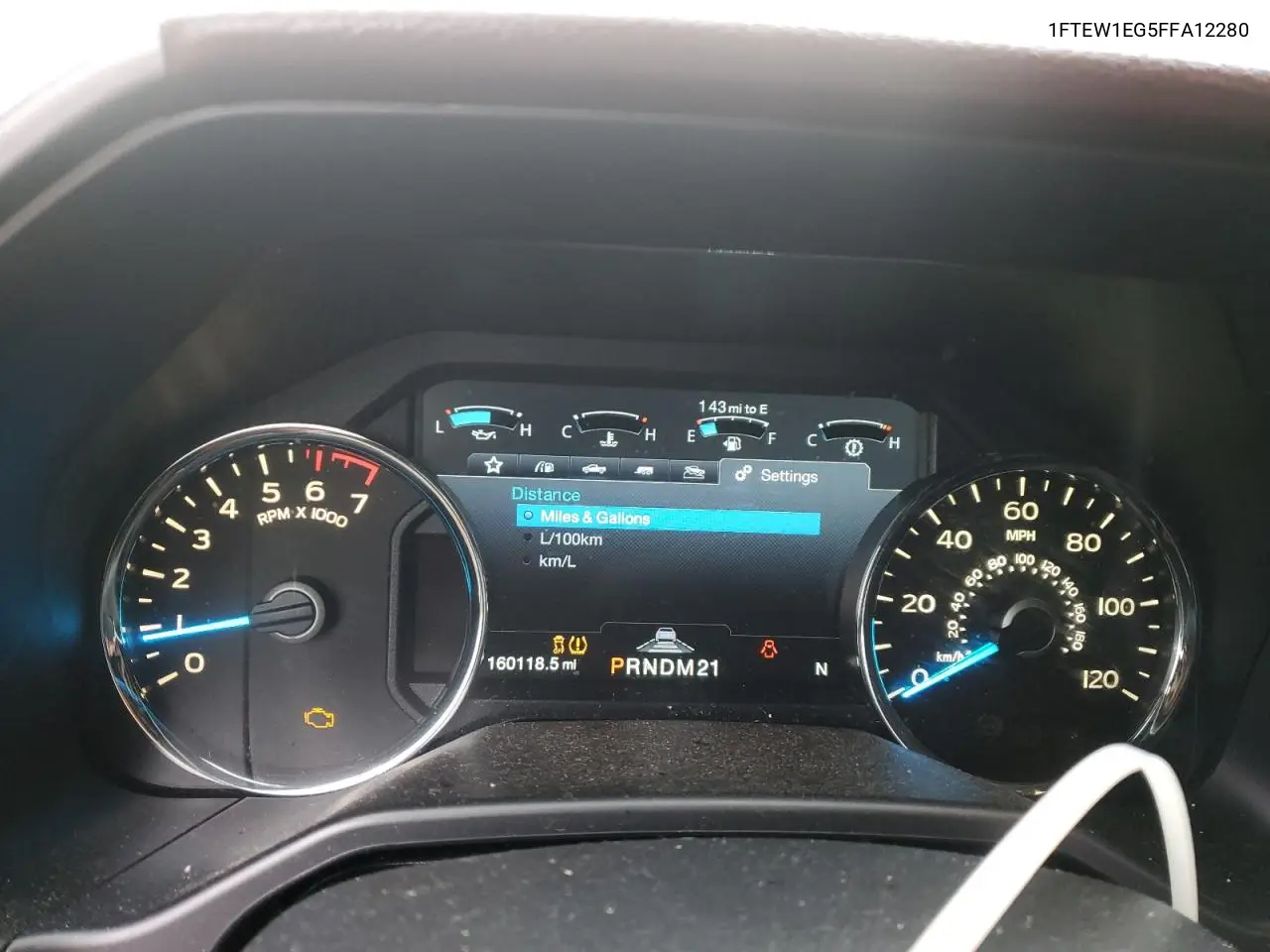 1FTEW1EG5FFA12280 2015 Ford F150 Supercrew