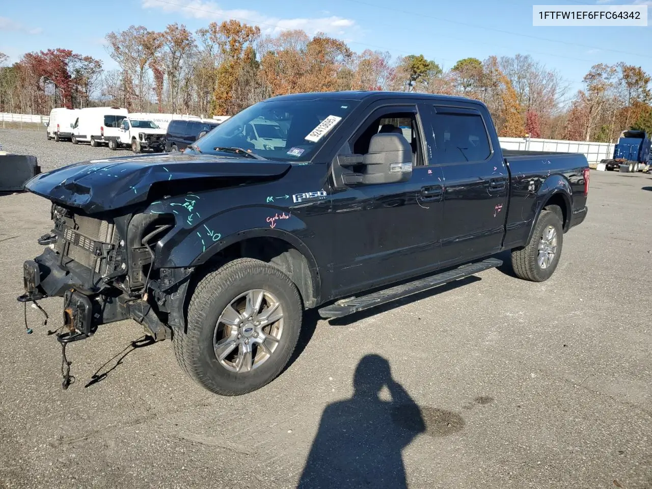 1FTFW1EF6FFC64342 2015 Ford F150 Supercrew
