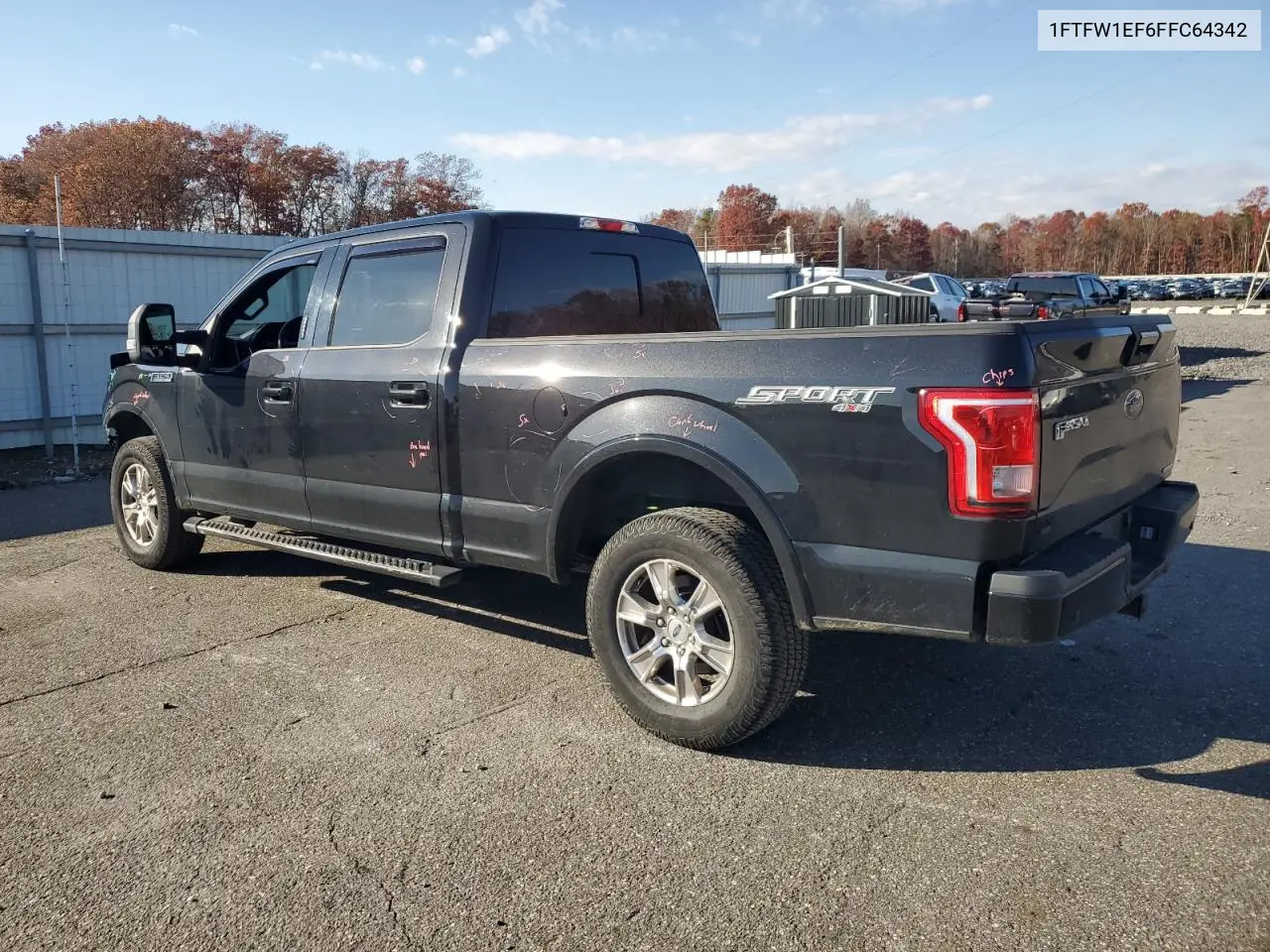 1FTFW1EF6FFC64342 2015 Ford F150 Supercrew