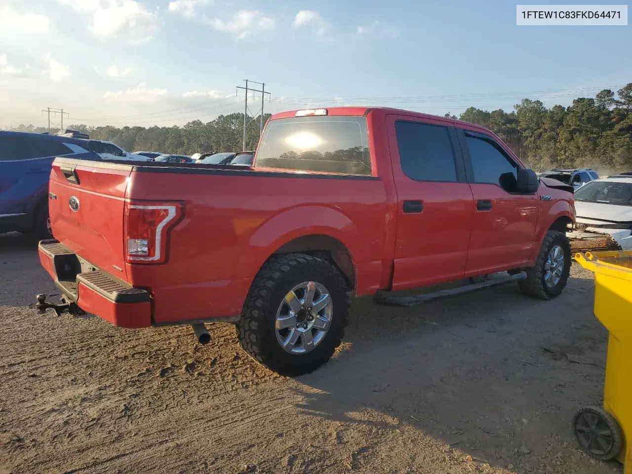 1FTEW1C83FKD64471 2015 Ford F150 Supercrew
