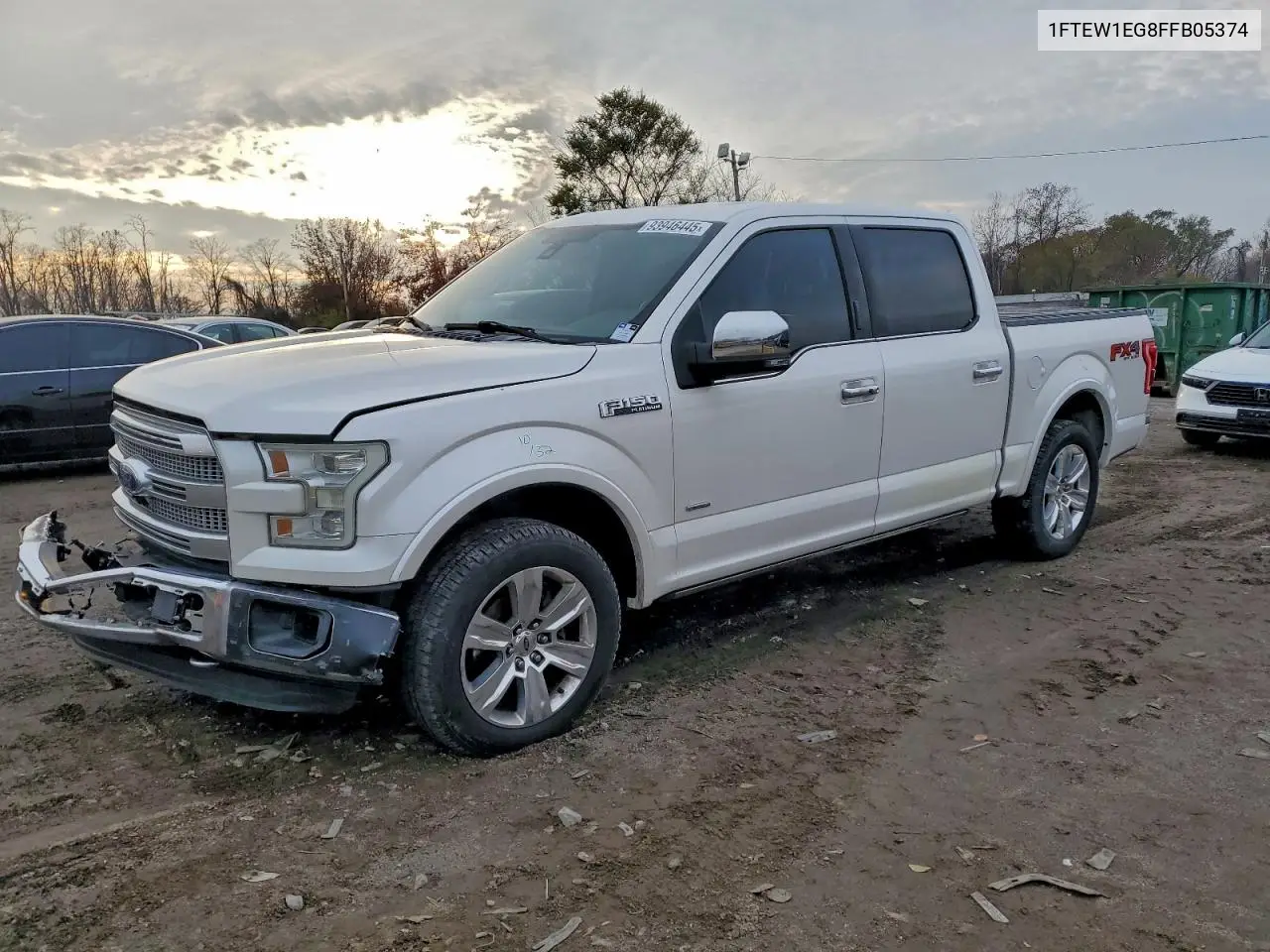1FTEW1EG8FFB05374 2015 Ford F150 Supercrew