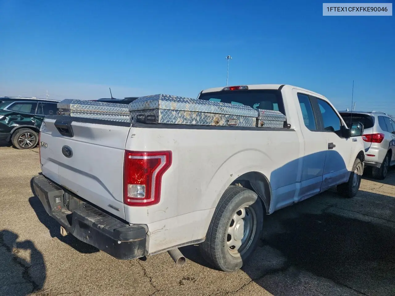 1FTEX1CFXFKE90046 2015 Ford F150 Super Cab