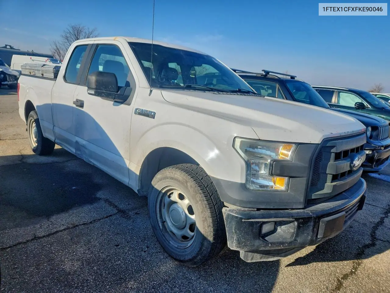 1FTEX1CFXFKE90046 2015 Ford F150 Super Cab