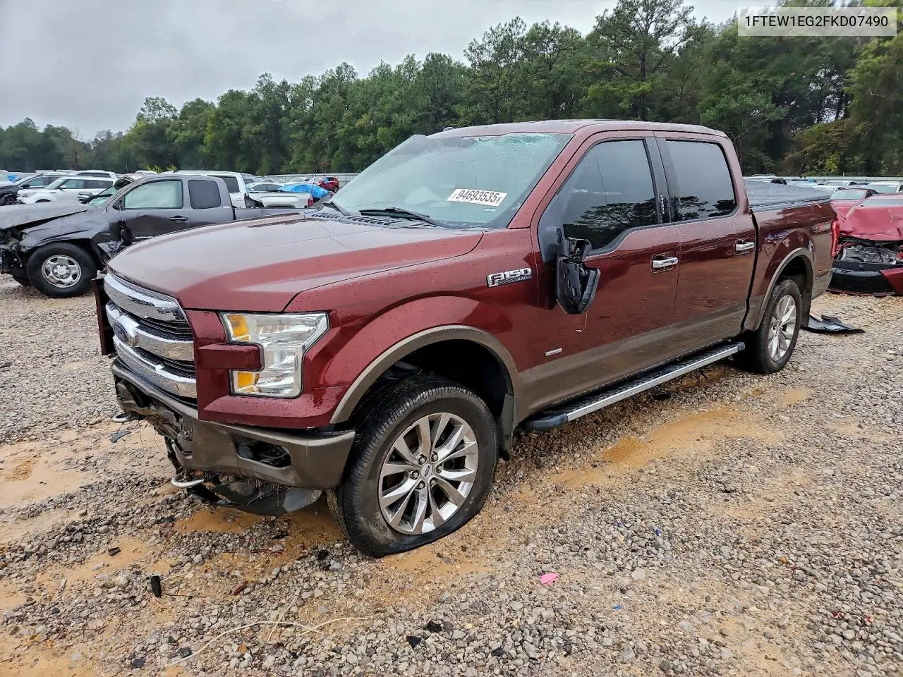 1FTEW1EG2FKD07490 2015 Ford F150 Supercrew