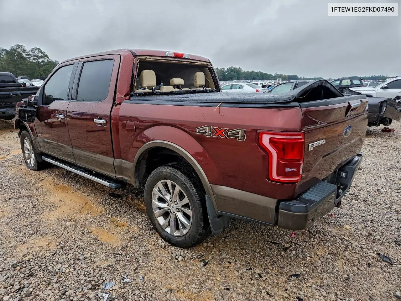 1FTEW1EG2FKD07490 2015 Ford F150 Supercrew