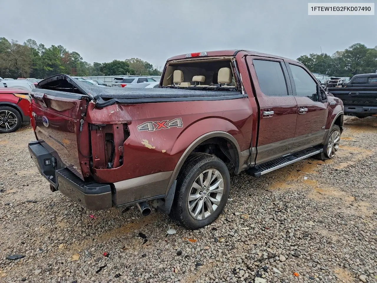 1FTEW1EG2FKD07490 2015 Ford F150 Supercrew