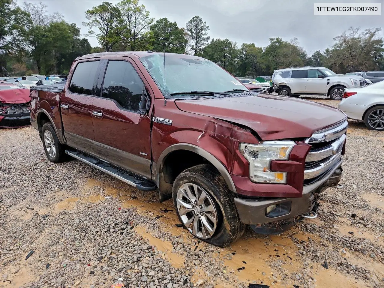 1FTEW1EG2FKD07490 2015 Ford F150 Supercrew