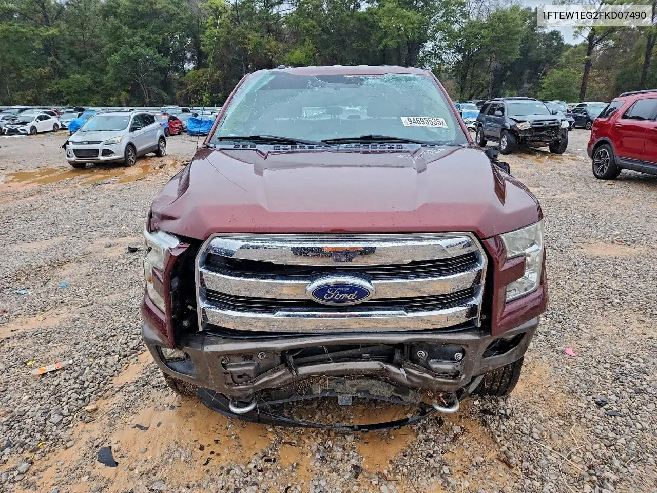 1FTEW1EG2FKD07490 2015 Ford F150 Supercrew