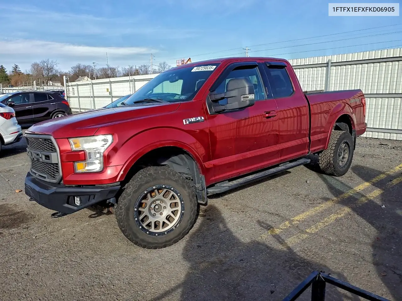 1FTFX1EFXFKD06905 2015 Ford F150 Super Cab