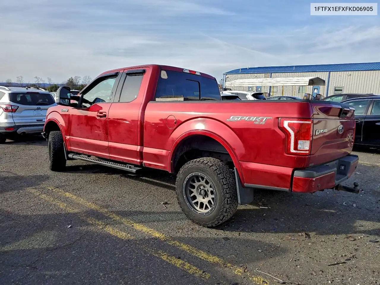 1FTFX1EFXFKD06905 2015 Ford F150 Super Cab