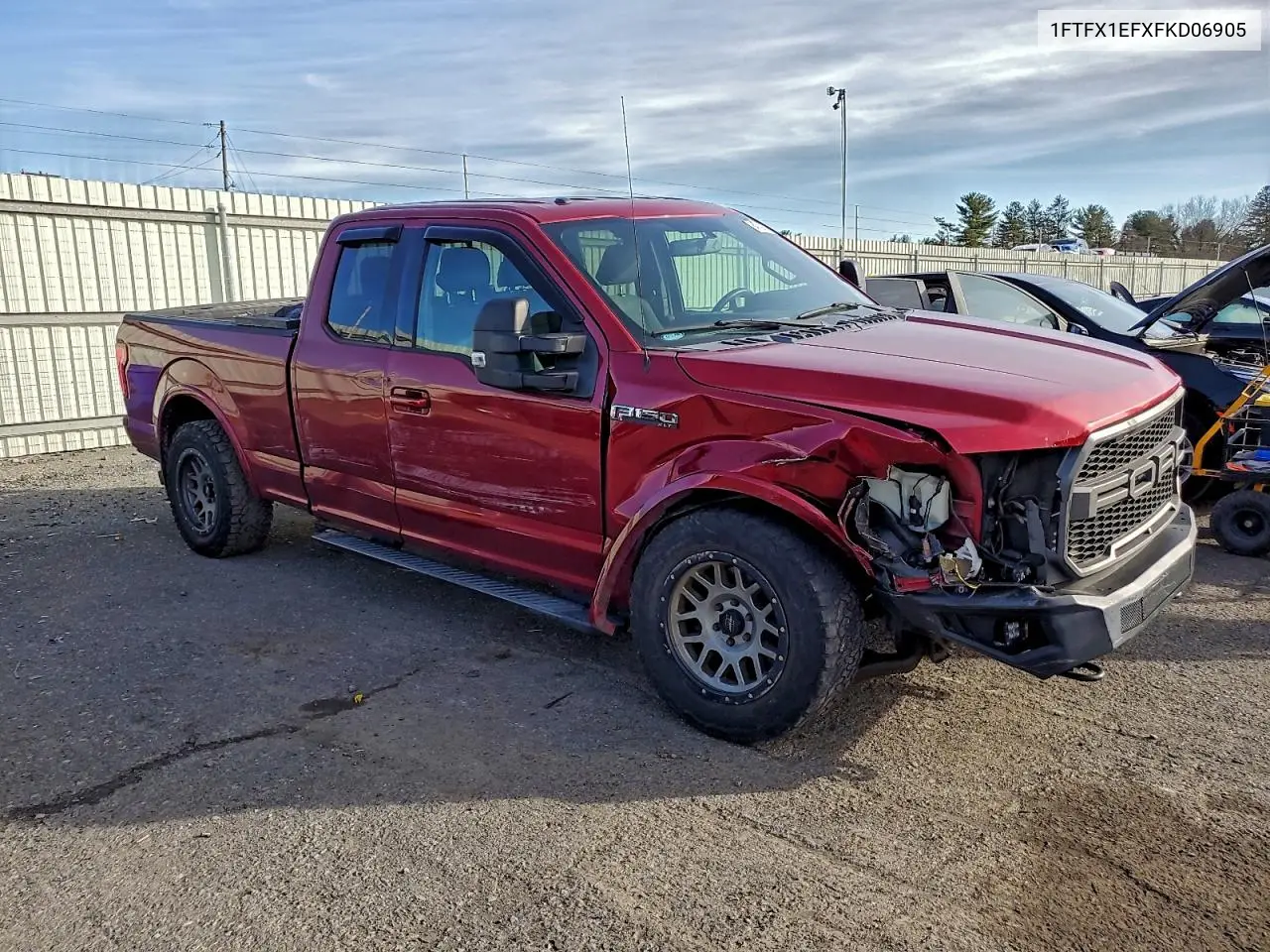 1FTFX1EFXFKD06905 2015 Ford F150 Super Cab