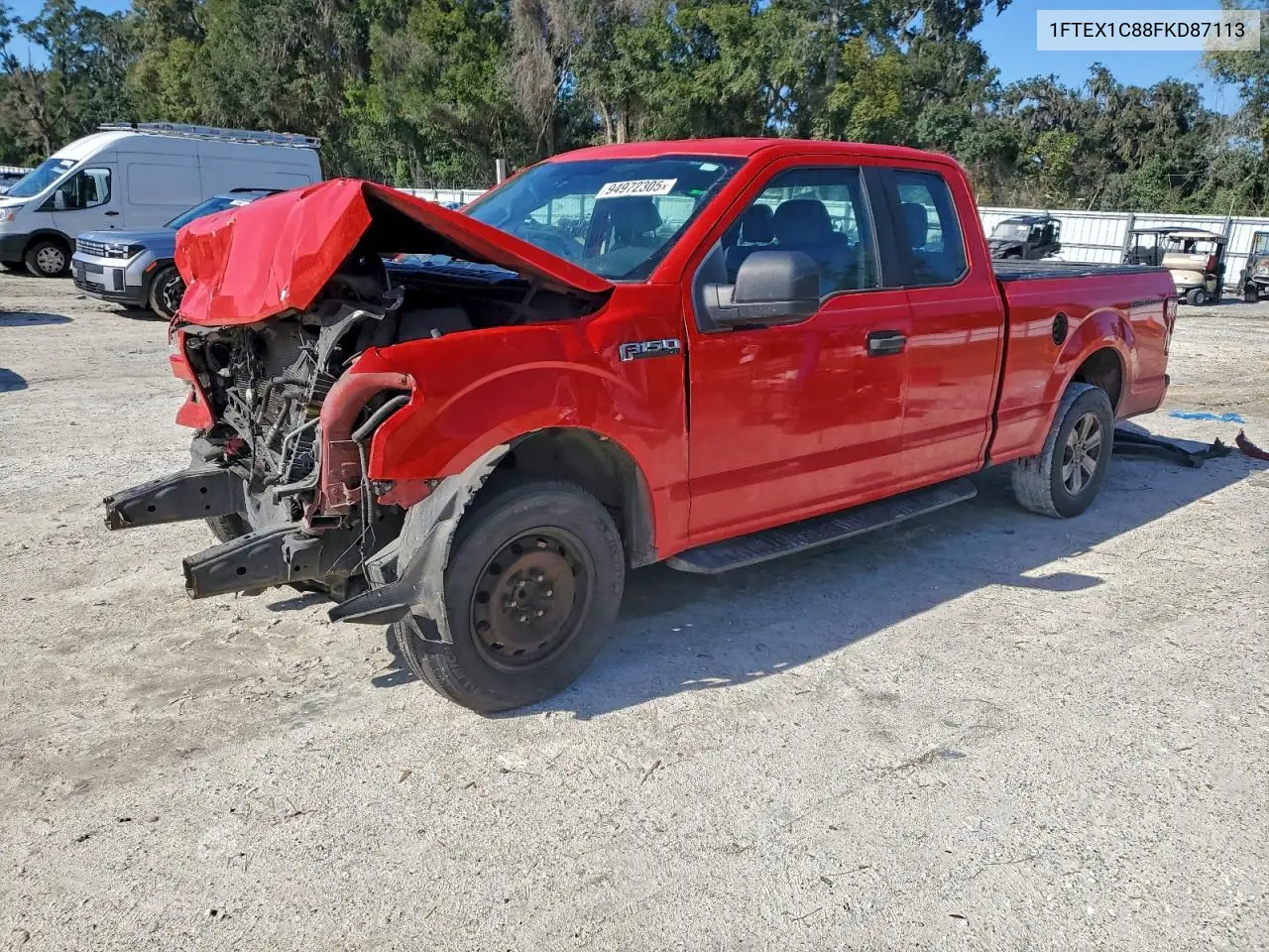 1FTEX1C88FKD87113 2015 Ford F150 Super Cab
