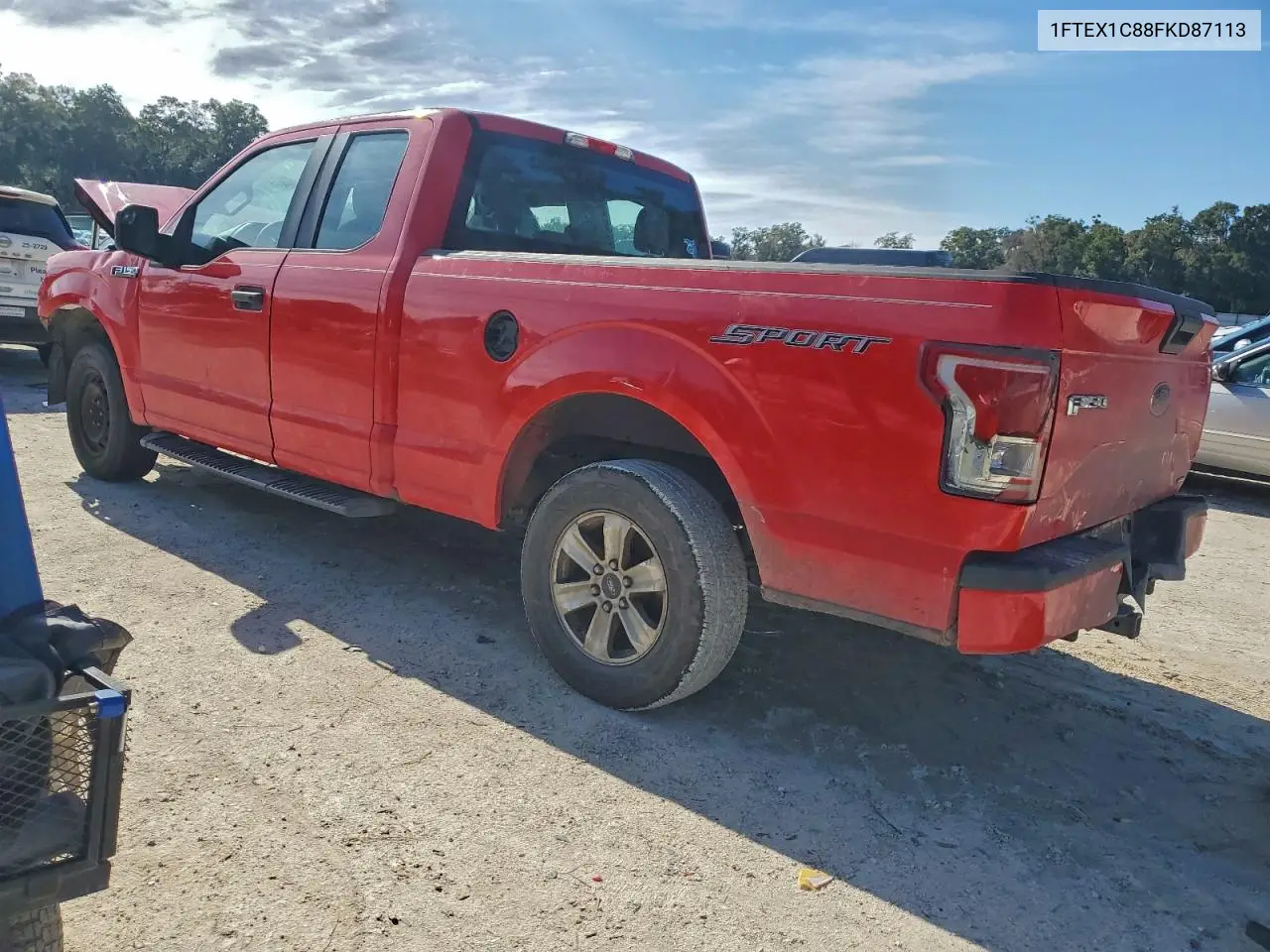 1FTEX1C88FKD87113 2015 Ford F150 Super Cab