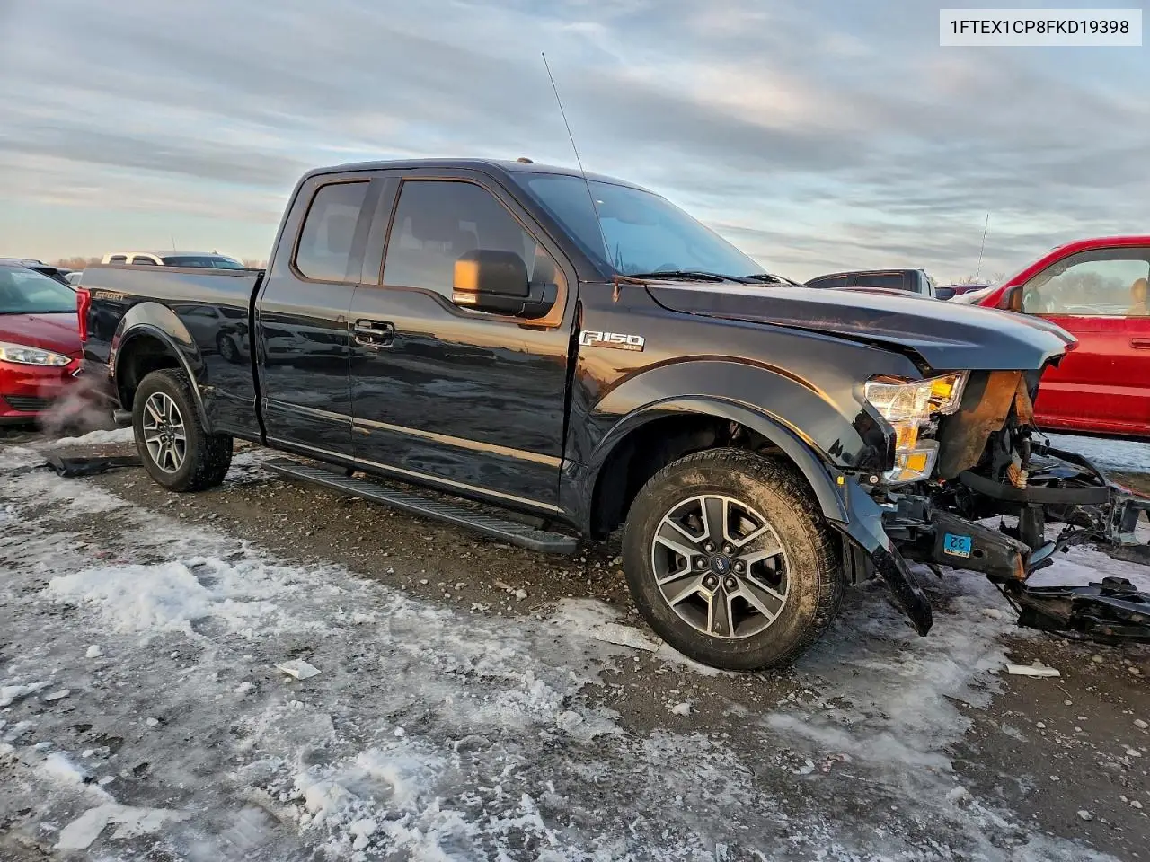 1FTEX1CP8FKD19398 2015 Ford F150 Super Cab