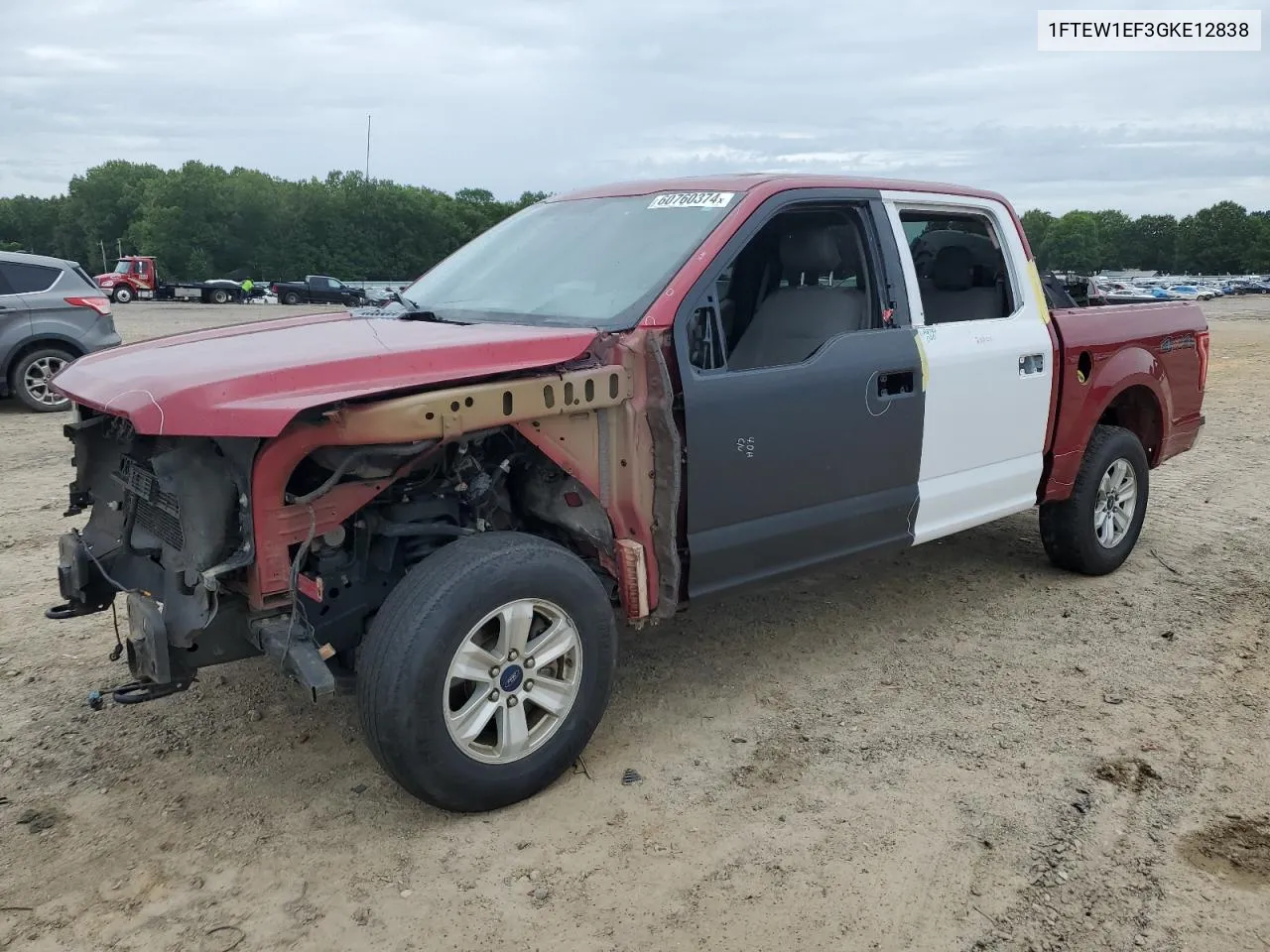 2016 Ford F150 Supercrew VIN: 1FTEW1EF3GKE12838 Lot: 60760374