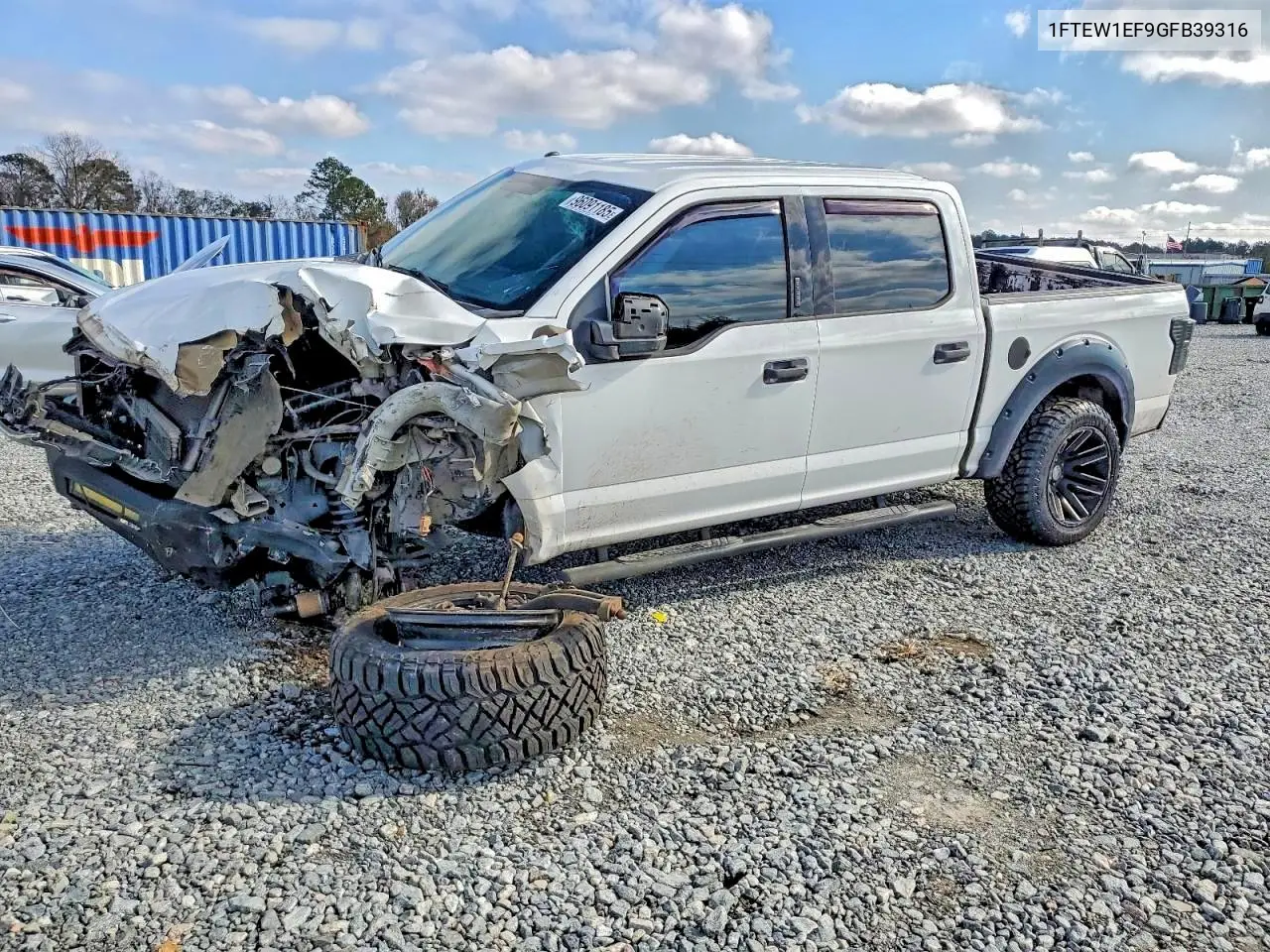 1FTEW1EF9GFB39316 2016 Ford F150 Supercrew