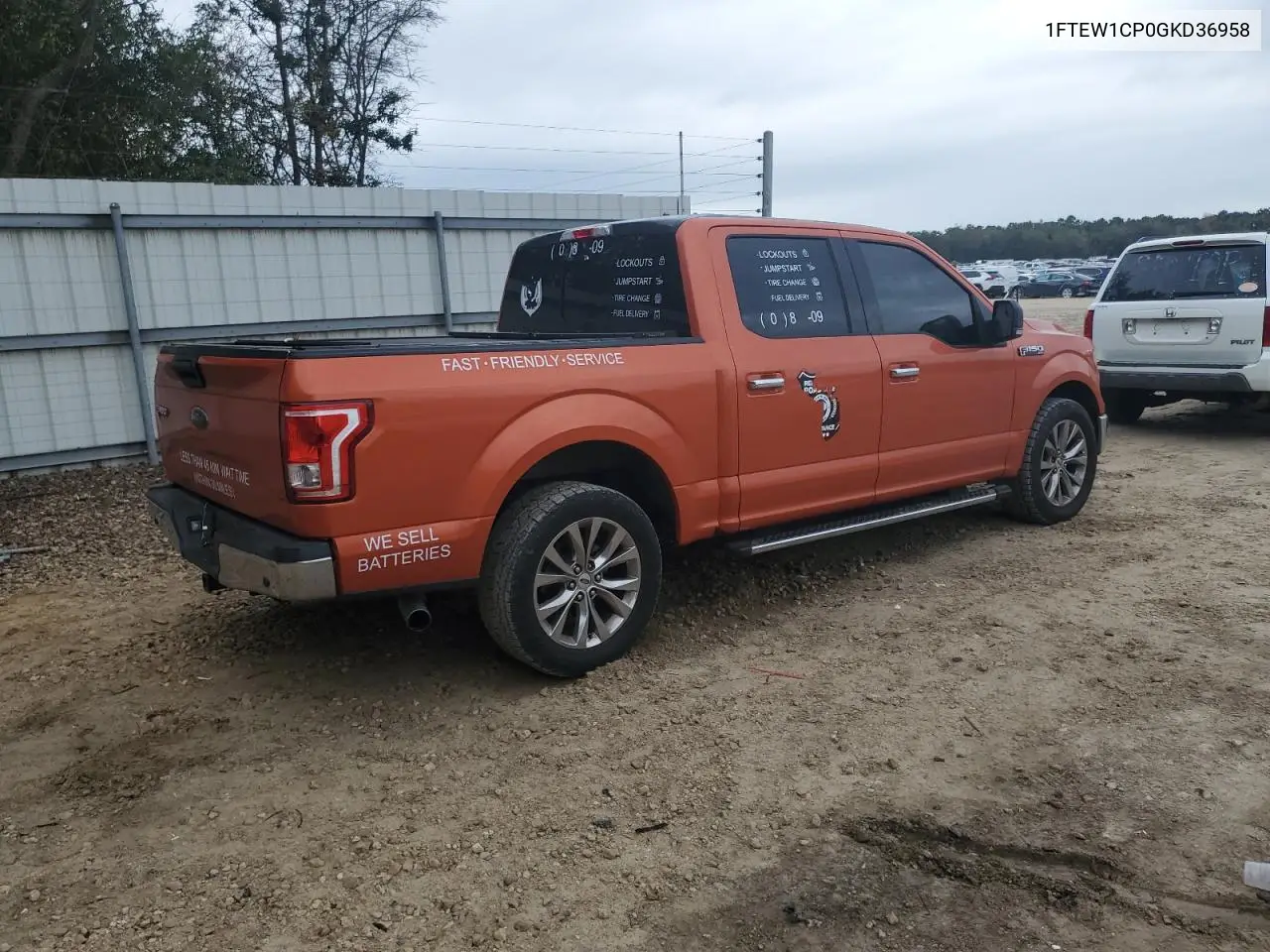 1FTEW1CP0GKD36958 2016 Ford F150 Supercrew
