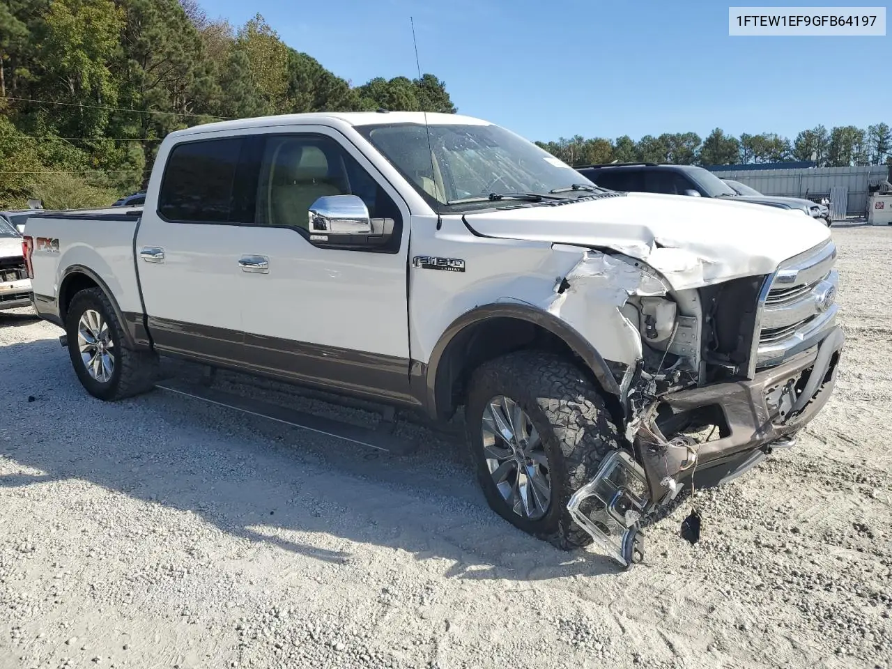 1FTEW1EF9GFB64197 2016 Ford F150 Supercrew