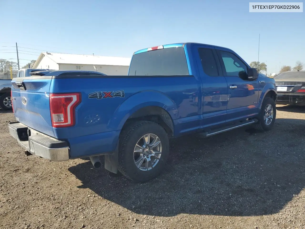 1FTEX1EP7GKD22906 2016 Ford F150 Super Cab