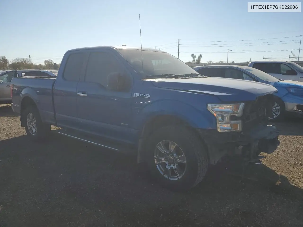 1FTEX1EP7GKD22906 2016 Ford F150 Super Cab