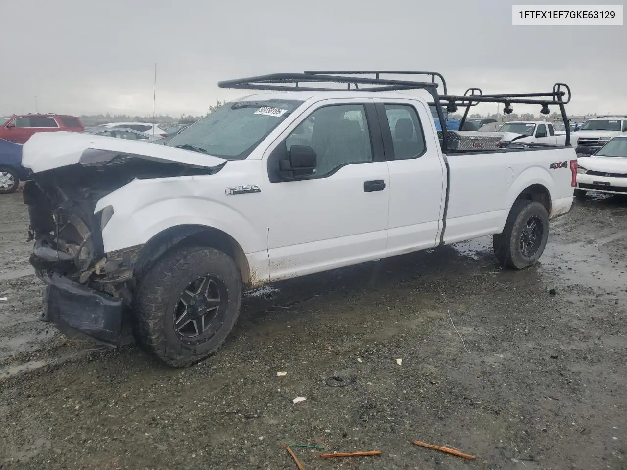 1FTFX1EF7GKE63129 2016 Ford F150 Super Cab