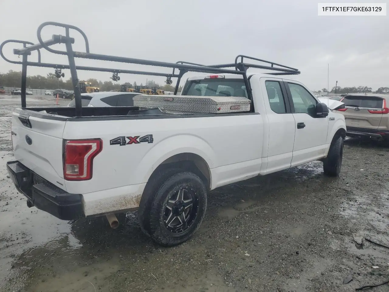 1FTFX1EF7GKE63129 2016 Ford F150 Super Cab