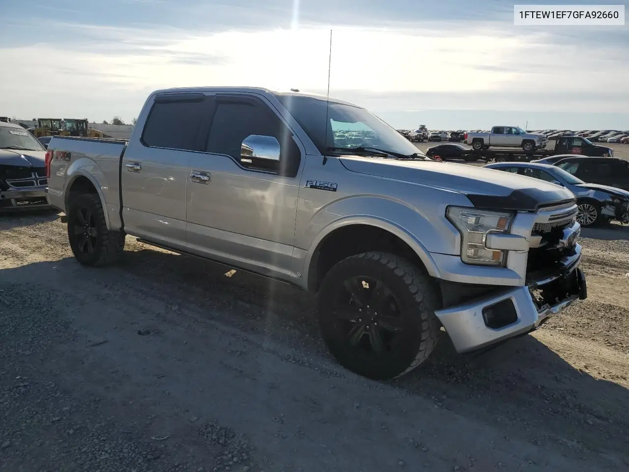 1FTEW1EF7GFA92660 2016 Ford F150 Supercrew