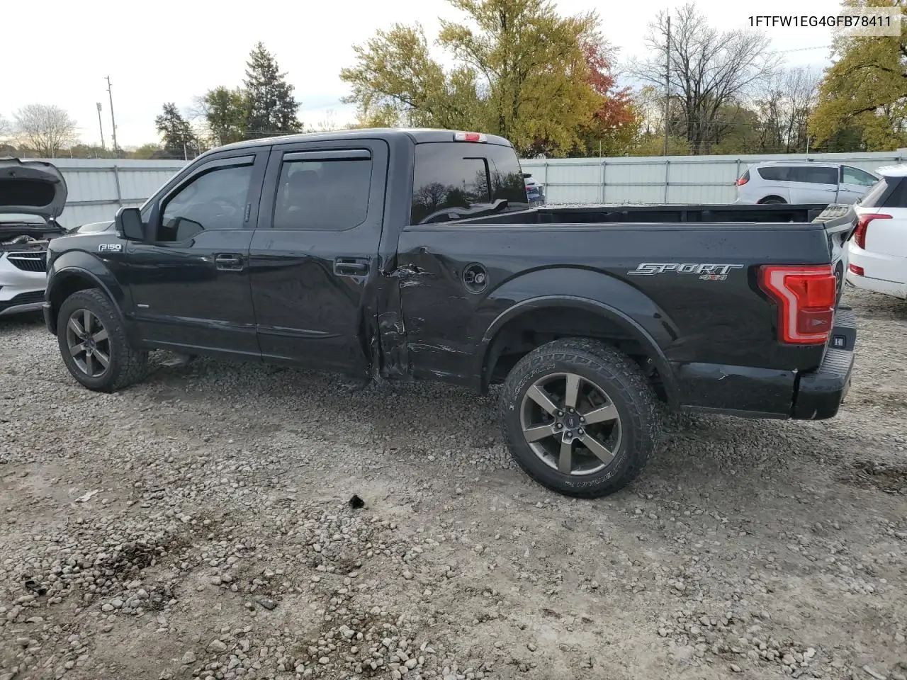 1FTFW1EG4GFB78411 2016 Ford F150 Supercrew