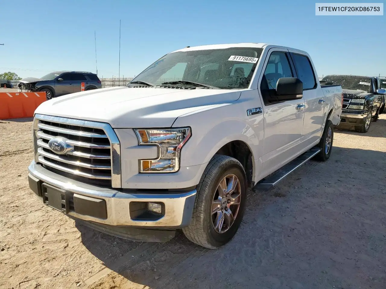 1FTEW1CF2GKD86753 2016 Ford F150 Supercrew