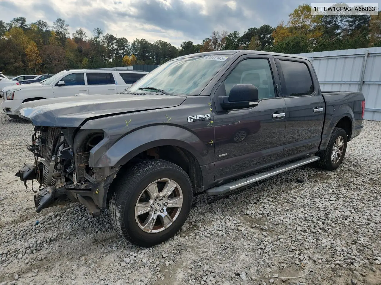 1FTEW1CP9GFA66833 2016 Ford F150 Supercrew