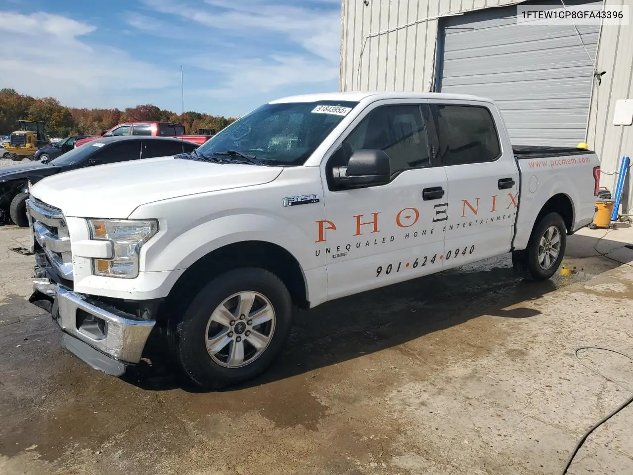 1FTEW1CP8GFA43396 2016 Ford F150 Supercrew