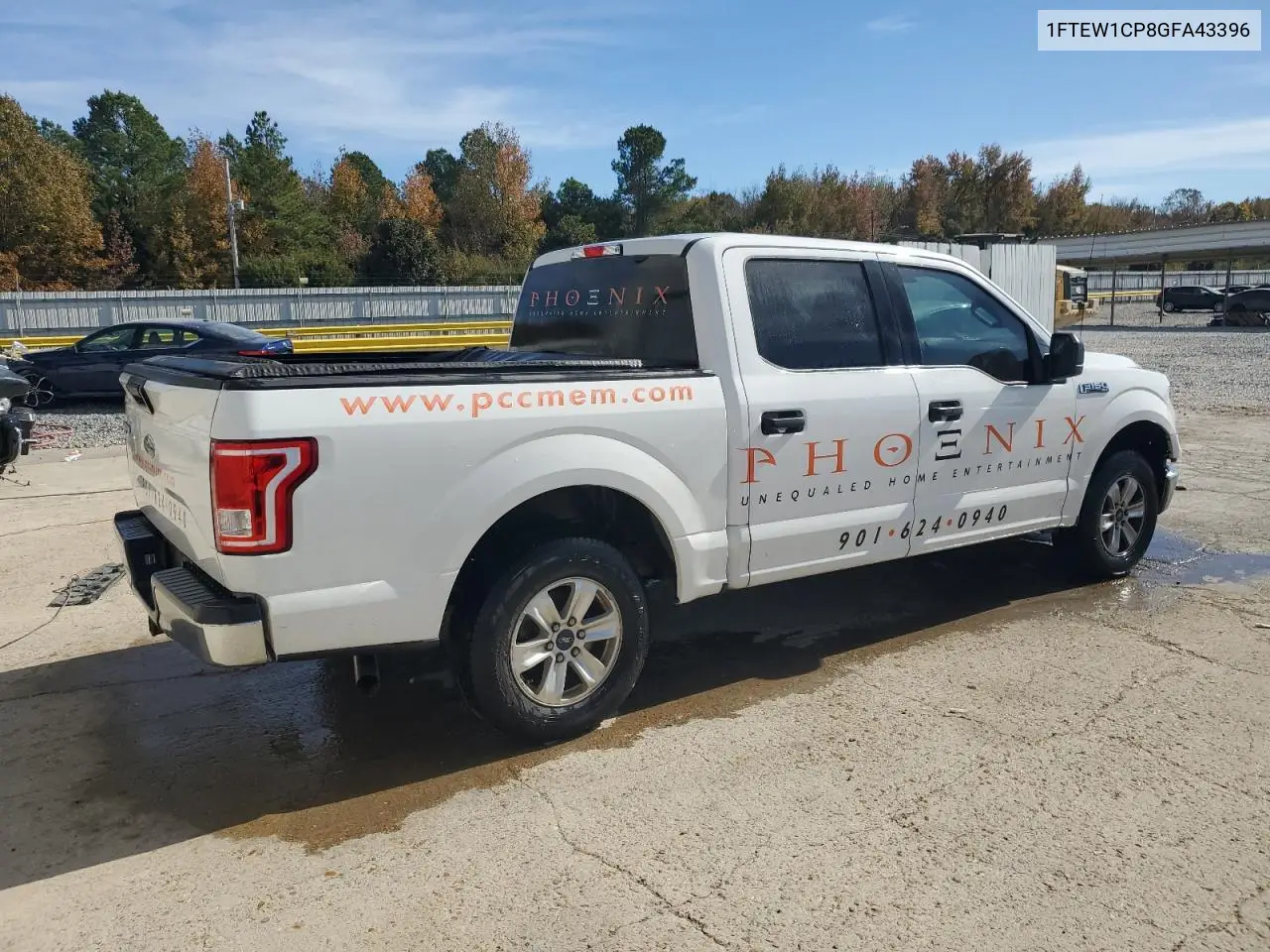 1FTEW1CP8GFA43396 2016 Ford F150 Supercrew