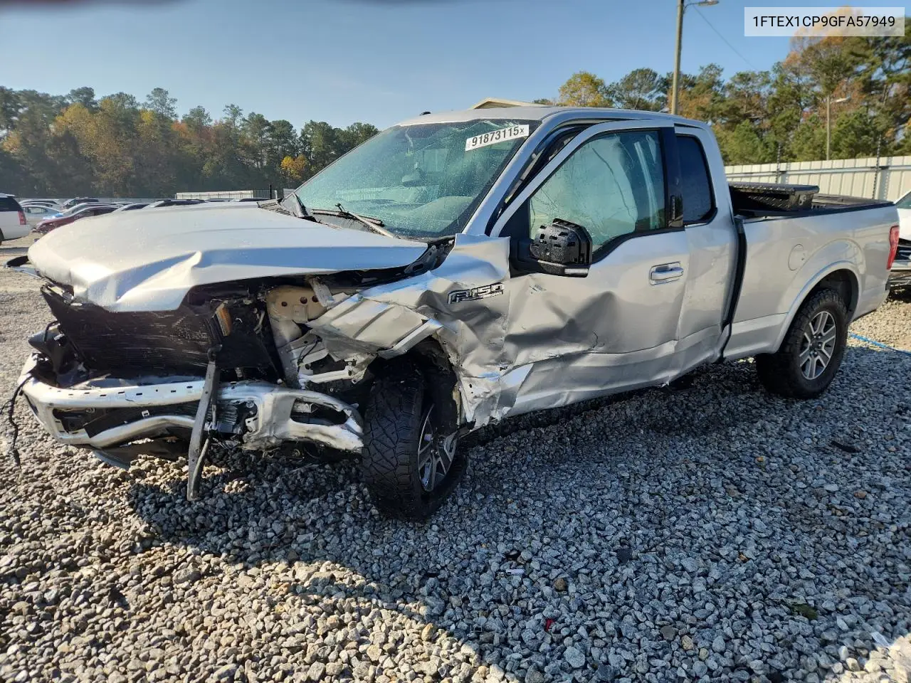 1FTEX1CP9GFA57949 2016 Ford F150 Super Cab