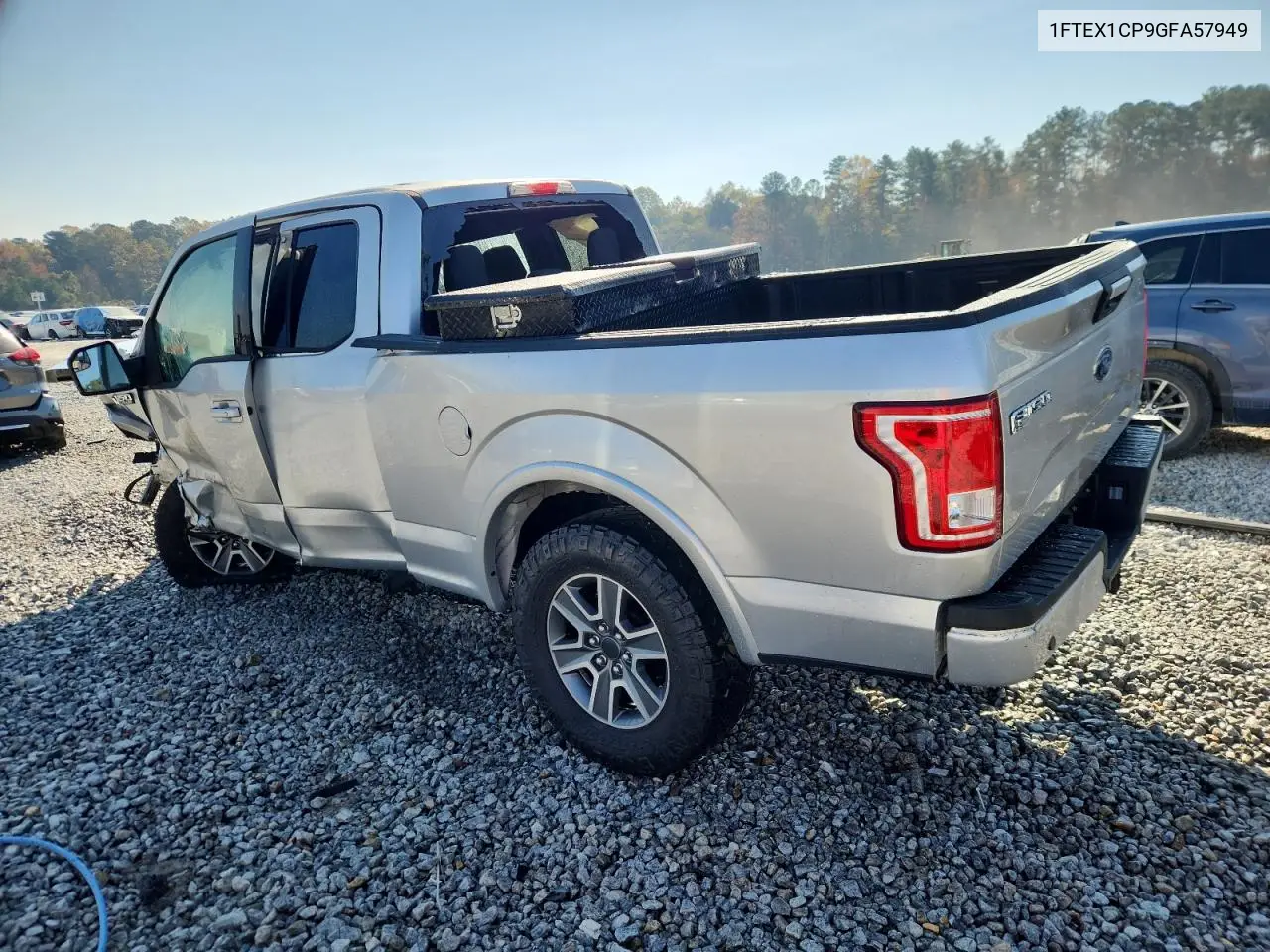 1FTEX1CP9GFA57949 2016 Ford F150 Super Cab