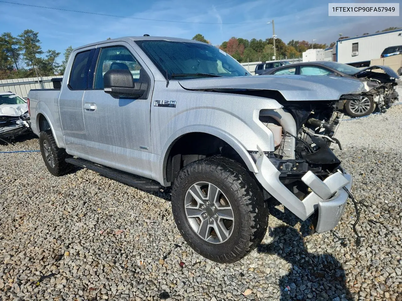 1FTEX1CP9GFA57949 2016 Ford F150 Super Cab