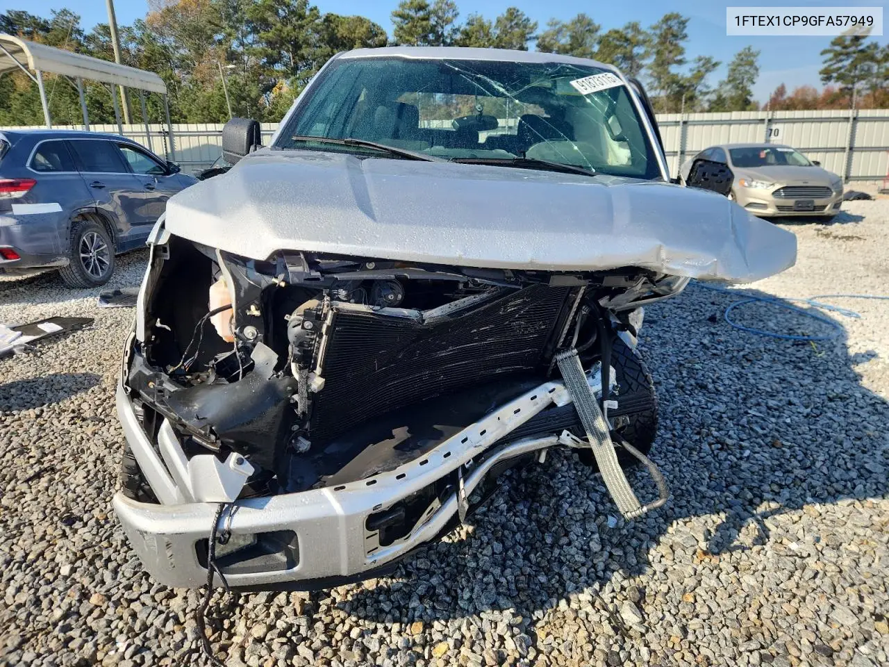 1FTEX1CP9GFA57949 2016 Ford F150 Super Cab