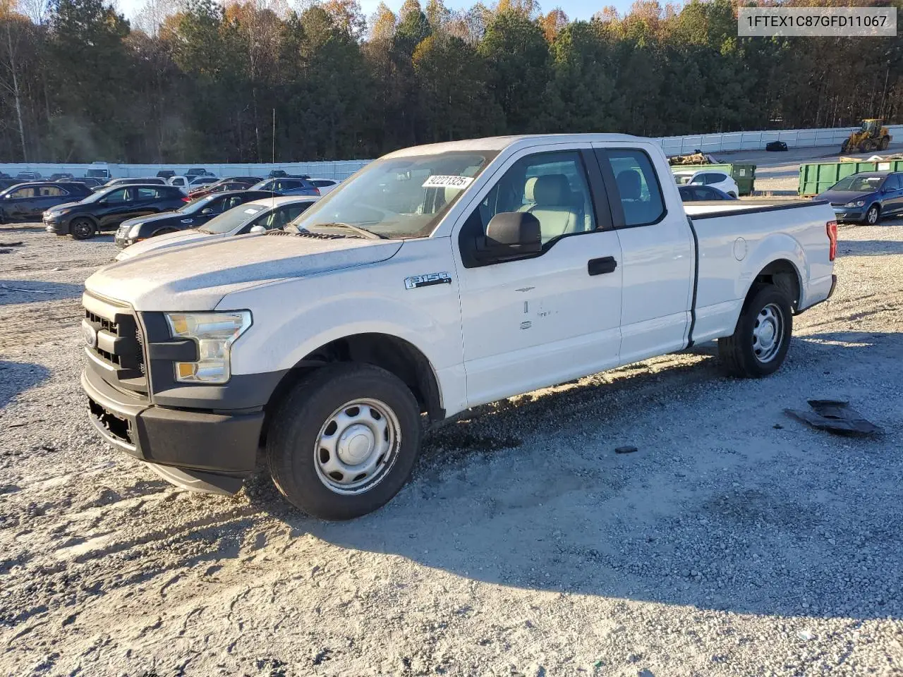 1FTEX1C87GFD11067 2016 Ford F150 Super Cab