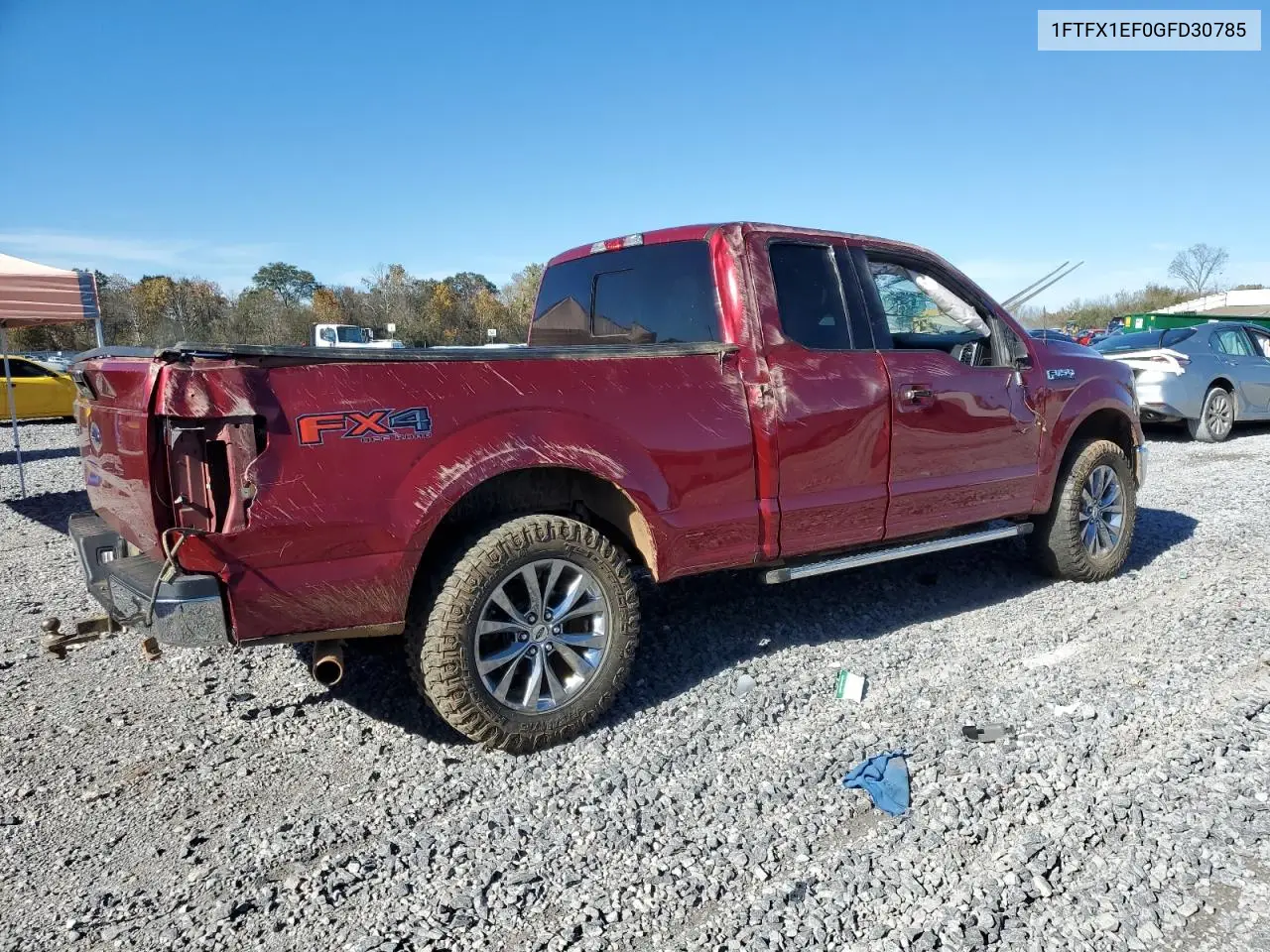 1FTFX1EF0GFD30785 2016 Ford F150 Super Cab