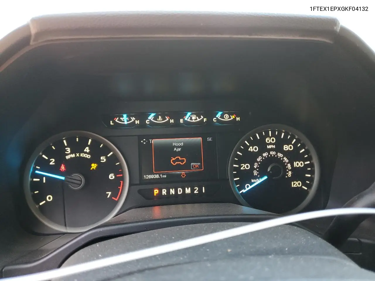 1FTEX1EPXGKF04132 2016 Ford F150 Super Cab