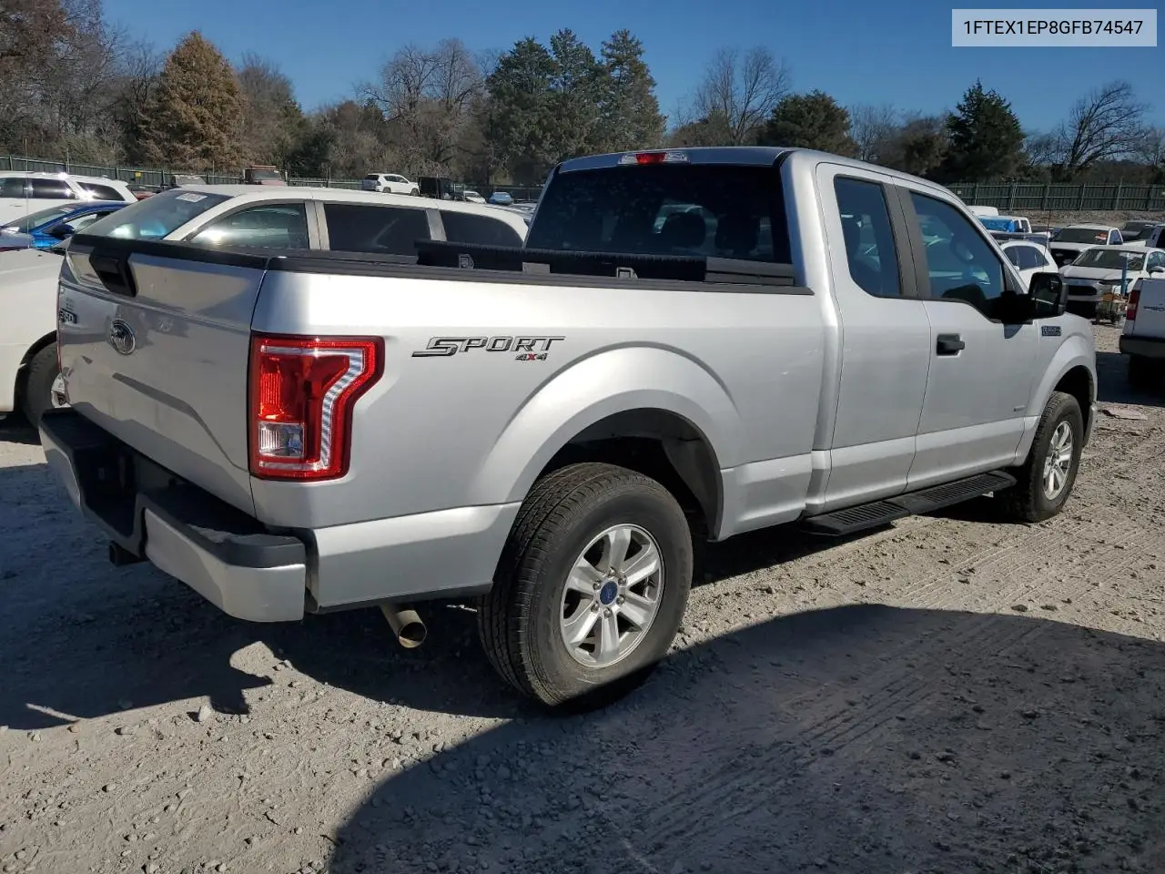 1FTEX1EP8GFB74547 2016 Ford F150 Super Cab