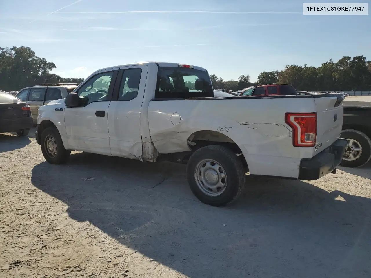 1FTEX1C81GKE77947 2016 Ford F150 Super Cab