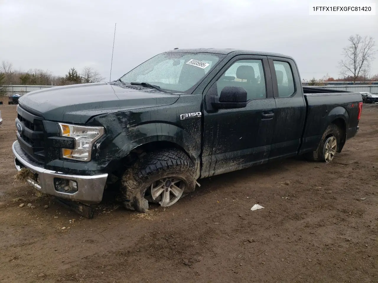 1FTFX1EFXGFC81420 2016 Ford F150 Super Cab