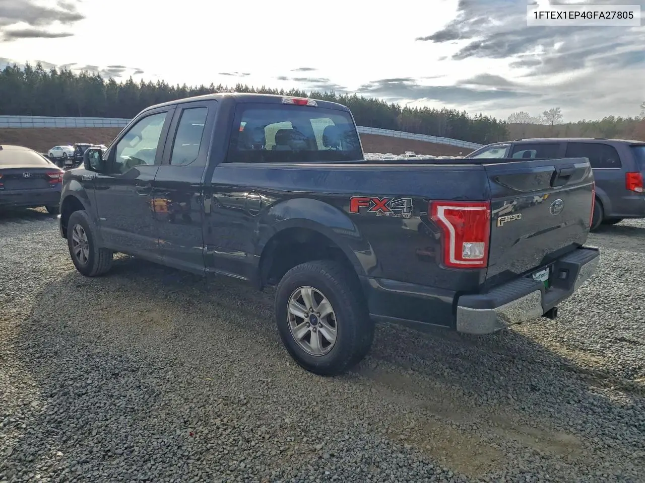 1FTEX1EP4GFA27805 2016 Ford F150 Super Cab