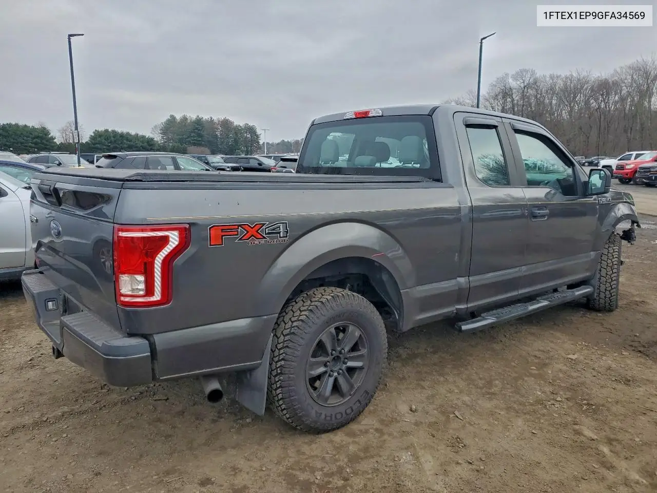 1FTEX1EP9GFA34569 2016 Ford F150 Super Cab