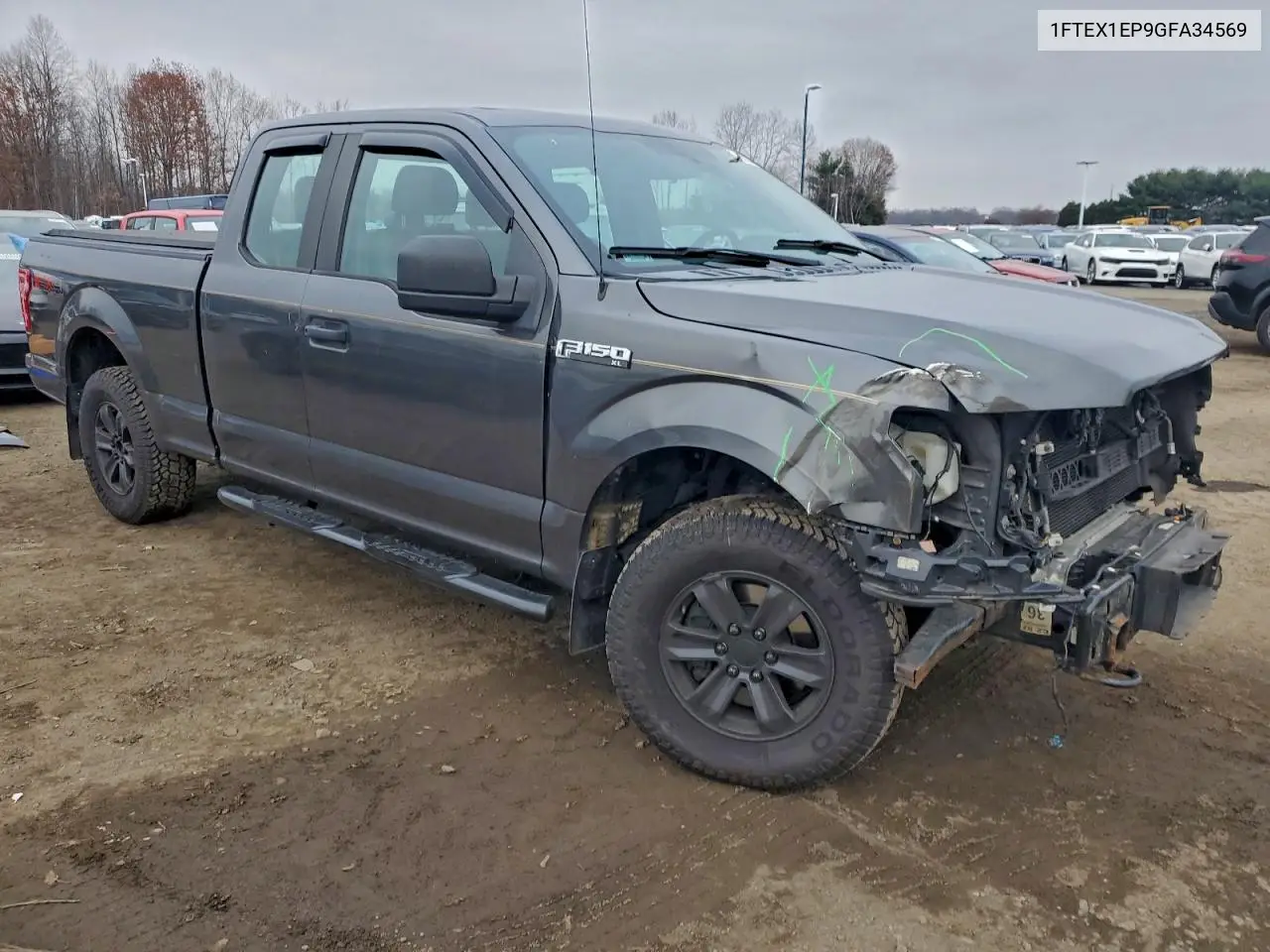 1FTEX1EP9GFA34569 2016 Ford F150 Super Cab