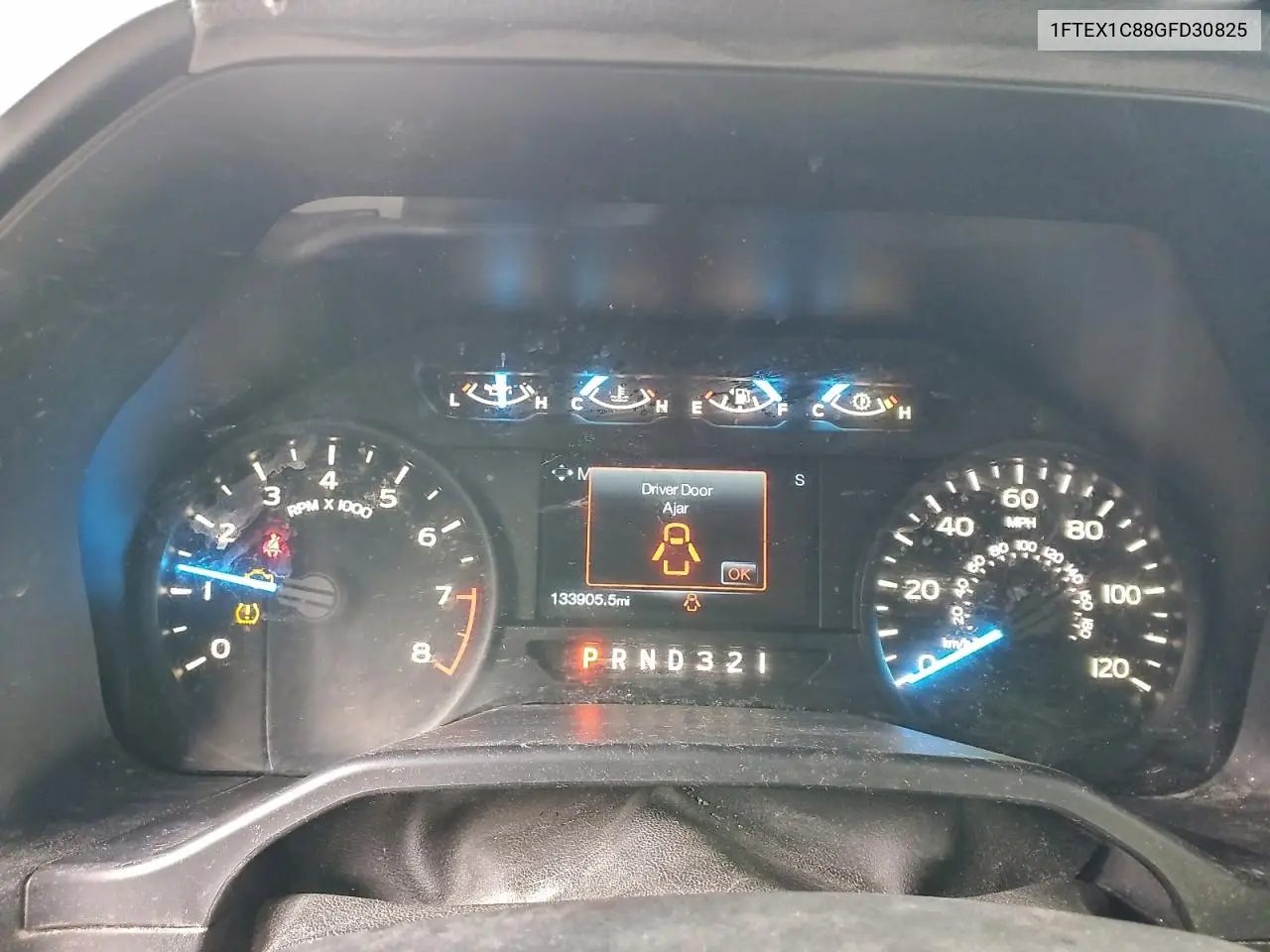 1FTEX1C88GFD30825 2016 Ford F150 Super Cab