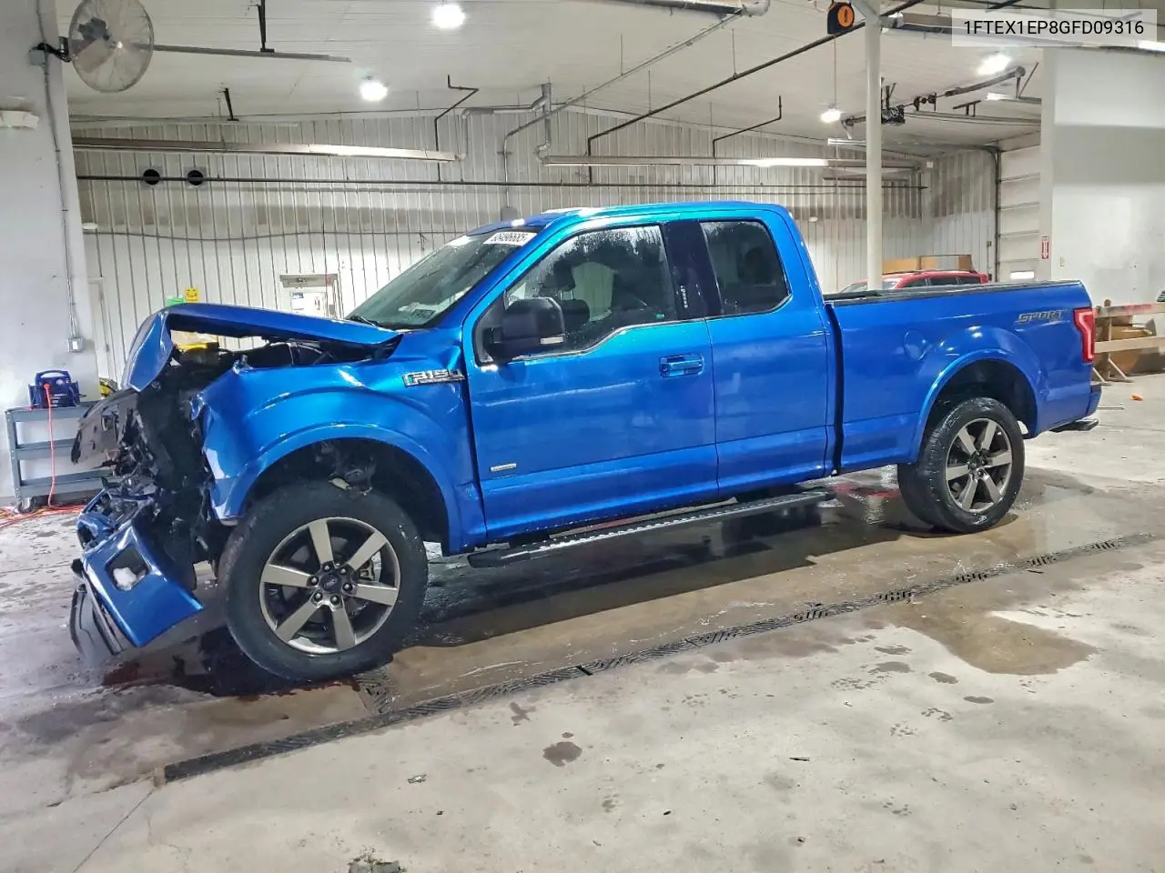 1FTEX1EP8GFD09316 2016 Ford F150 Super Cab